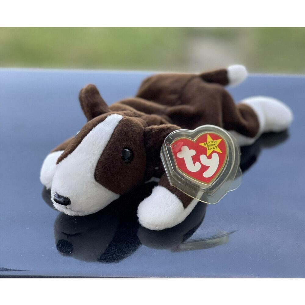Ty Beanie Baby Bruno The Dog Collectible Plush Retired Vintage‎ 1997